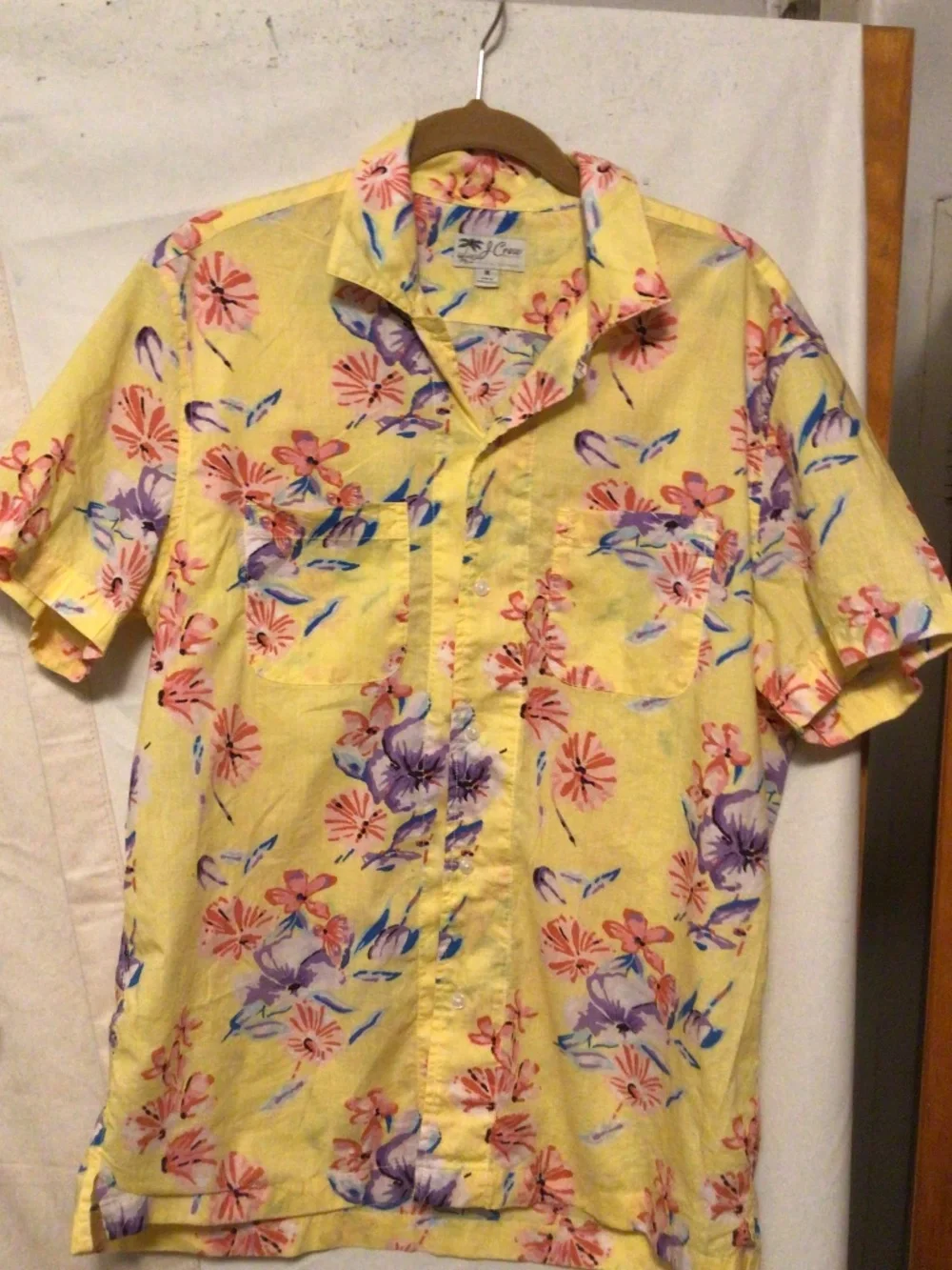 J.Crew Original sports wear colorful,Hawaiian style ,resort wear Shirt SZ M